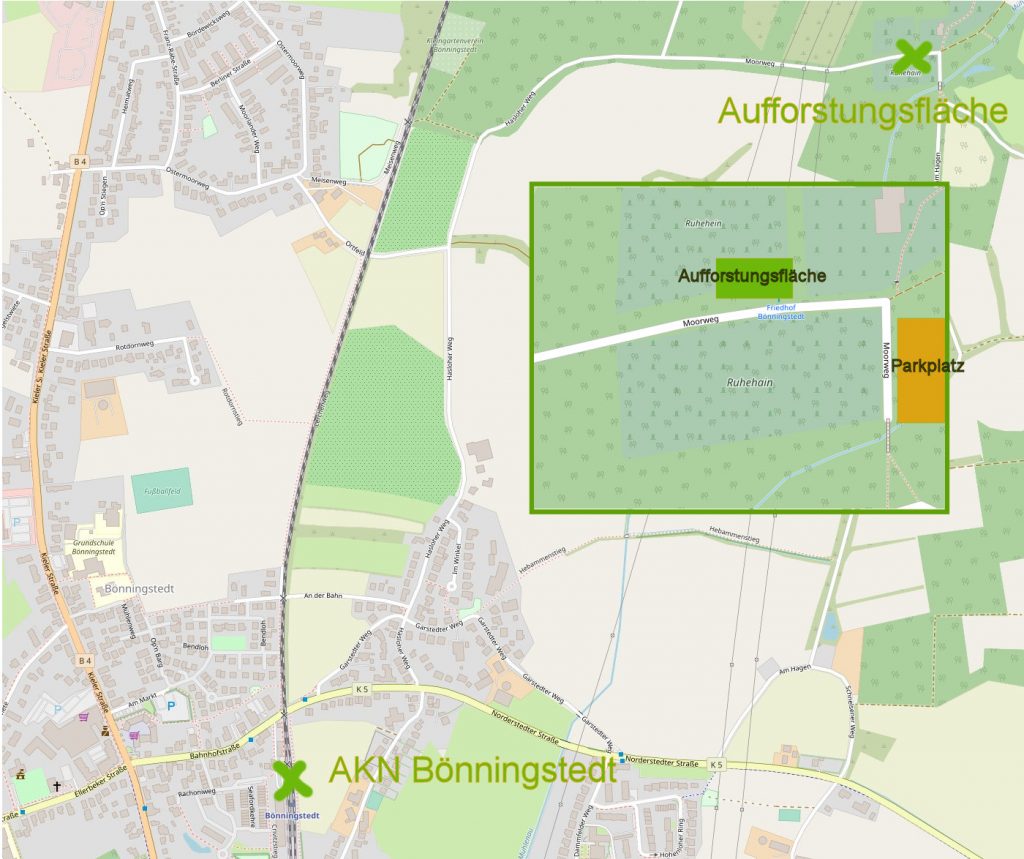 Anfahrt zum Einheitsbuddeln
