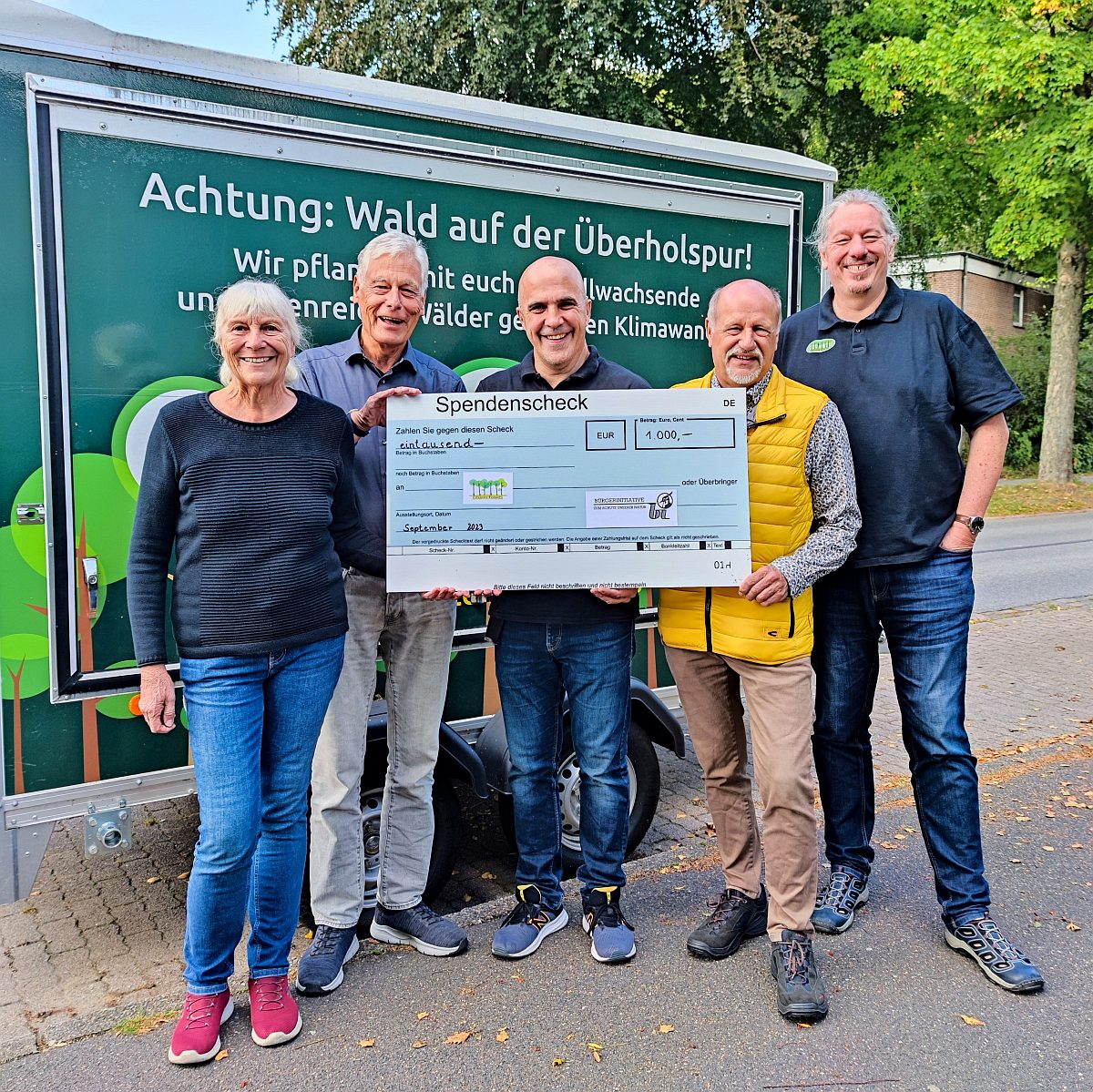 Spende für mehr Wald in Quickborn