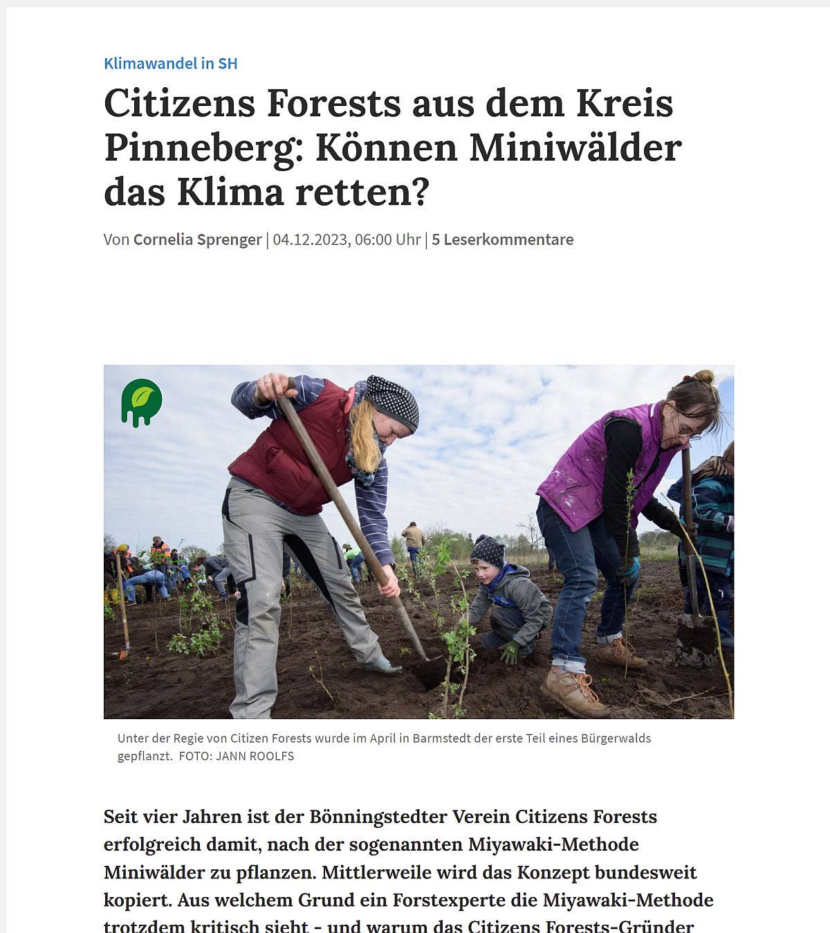 Pinneberger Tageblatt vom 04.12.2023