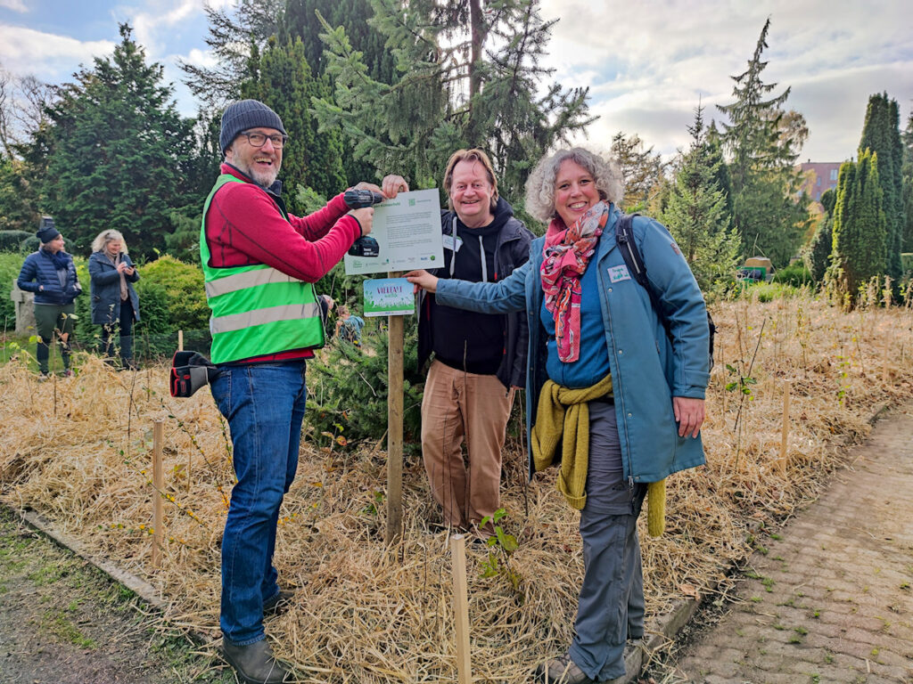 Pflanzaktion auf dem Friedhof Hamburg-Stellingen